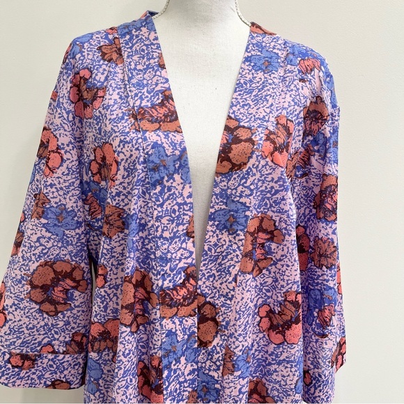 Cleobella Zoya Duster Kimono Organic Cotton Boho Artsy Womens Open Front XS SM - Picture 9 of 15